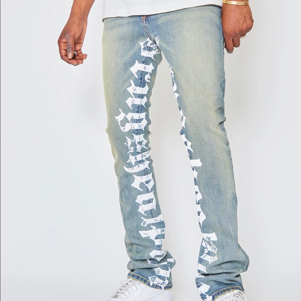 Golden Denim Stacked Jeans